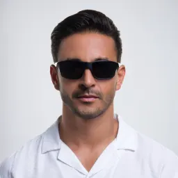 Shop Oakley Gibston Rectangle Sunglasses in Matte Black online.