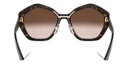 Shop PRADA Irregular Sunglasses in Havana online.
