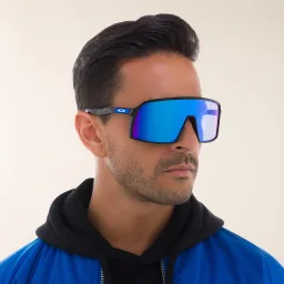 Shop Oakley Sutro Mask Sunglasses in Polished Black online.
