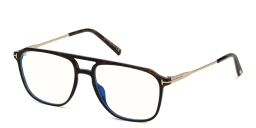 Shop TOM FORD Aviator Eyeglasses in Havana online.