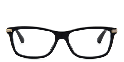 Shop JIMMY CHOO Rectangle Eyeglasses in Black online.