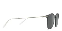 Shop MONTBLANC Panthos Sunglasses in Silver online.