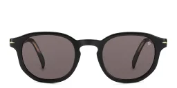 Shop DAVID BECKHAM Round Sunglasses in Black online.