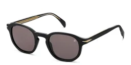 Shop DAVID BECKHAM Round Sunglasses in Black online.