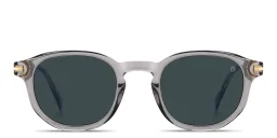 Shop DAVID BECKHAM Talisman Round Sunglasses in Grey online.