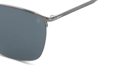 Shop DAVID BECKHAM Half Rim Square Sunglasses in Dark Ruthenium online.