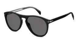 Shop DAVID BECKHAM Aviator Sunglasses in Black online.
