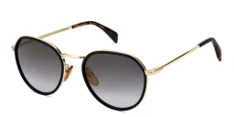 Shop DAVID BECKHAM Round Sunglasses in Black online.