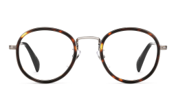 Shop DAVID BECKHAM Round Eyeglasses in Silver online.