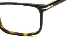 Shop DAVID BECKHAM Rectangle Eyeglasses in Havana online.