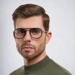 Shop DAVID BECKHAM Square Eyeglasses in Dark Ruthenium Black online.