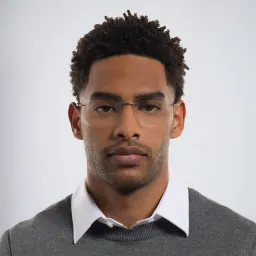 Shop Silhouette Rimless Wide Square Eyeglasses in Silver online.