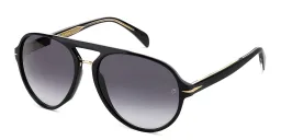 Shop DAVID BECKHAM Aviator Sunglasses in Black online.