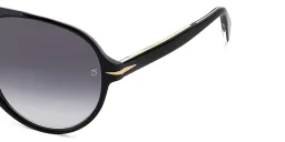Shop DAVID BECKHAM Aviator Sunglasses in Black online.