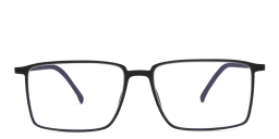 Shop Silhouette Rectangle Eyeglasses in Black online.