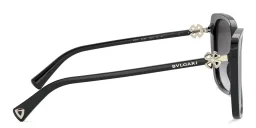 Shop BVLGARI Oversized Square Sunglasses in Black online.