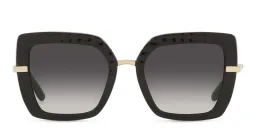 Shop Dolce & Gabbana Square Sunglasses in Black Cocco online.
