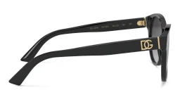 Shop Dolce & Gabbana Round Sunglasses in Black online.