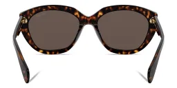Shop PRADA Irregular Sunglasses in Havana online.