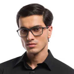 تسوق نظارات طبية ويلهاوس بإطار مربّع اوكلي بلون Satin Grey Smoke أونلاين.