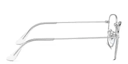 Shop Ray-Ban Frank Unisex Square Eyeglasses in Silver online.