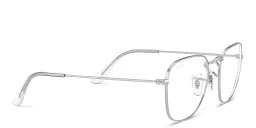 Shop Ray-Ban Frank Unisex Square Eyeglasses in Silver online.