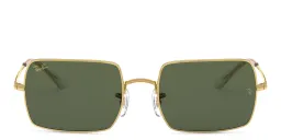 Shop Ray-Ban Unisex Rectangle Sunglasses in Gold online.