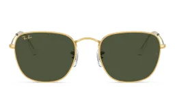 Shop Ray-Ban Frank Square Sunglasses in Gold online.