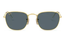 Shop Ray-Ban Frank Square Sunglasses in Gold online.