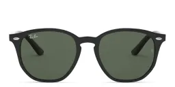 Shop Ray-Ban Junior Kids Irregular Sunglasses in Black online.