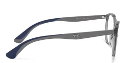 Shop Ray-Ban Junior Kids Square Eyeglasses in Transparent Grey online.
