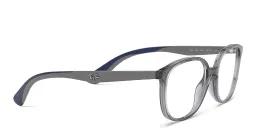 Shop Ray-Ban Junior Kids Square Eyeglasses in Transparent Grey online.