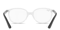 Shop Ray-Ban Junior Optics Kids Square Eyeglasses in Transparent online.