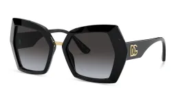 Shop Dolce & Gabbana Butterfly Sunglasses in Black online.