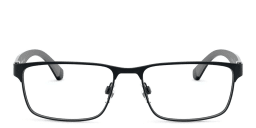 تسوق نظارات طبية مستطيلة امبوريو أرماني بلون Matte Black أونلاين.