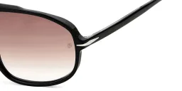 Shop DAVID BECKHAM Aviator Sunglasses in Black online.