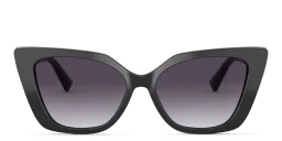 Shop VALENTINO Cat Eye Sunglasses in Black online.