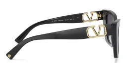 Shop VALENTINO Cat Eye Sunglasses in Black online.