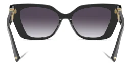 Shop VALENTINO Cat Eye Sunglasses in Black online.