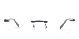 Shop EYE'M Rimless Round Eyeglasses in Blue online.