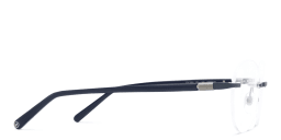 Shop EYE'M Rimless Round Eyeglasses in Blue online.