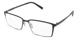 Shop EYE'M Rectangle Eyeglasses in Gunmetal online.