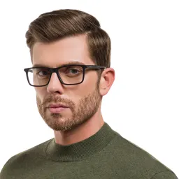 Shop EYE'M Rectangle Eyeglasses in Dark Havana online.