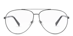 Shop EYE'M Wide Aviator Eyeglasses in Gunmetal online.