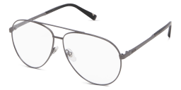 Shop EYE'M Wide Aviator Eyeglasses in Gunmetal online.