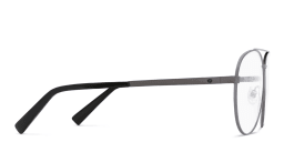 Shop EYE'M Wide Aviator Eyeglasses in Gunmetal online.