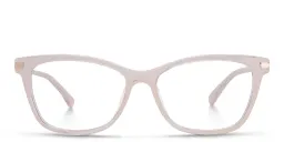 Shop EYE'M Cat Eye Eyeglasses in Nude online.