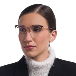 تسوق نظارة طبية كات آي نصف إطار EYE'M بلون أحمر أونلاين.