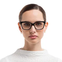 Shop EYE'M Cat Eye Eyeglasses in Black online.