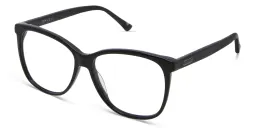 Shop EYE'M Square Eyeglasses in Black online.